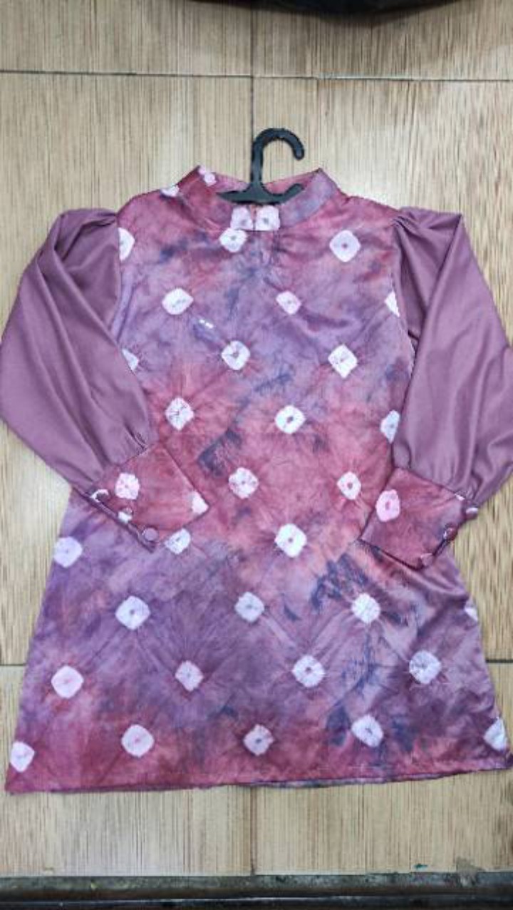 [cod] Blus Tunik Batik Jumputan Sriwijaya | Seragaman