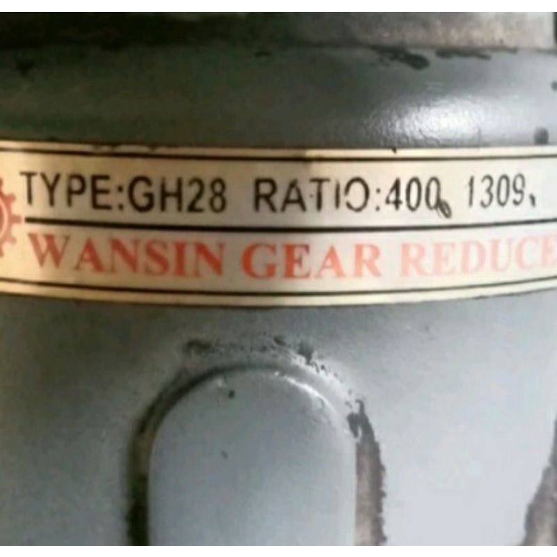 Wansin Gear Reducer Type GH28 Motor 3Phase Santai Denki 1.4HP 200W