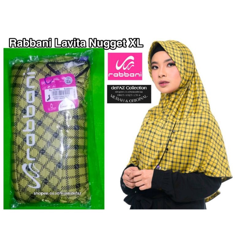 Termurah  Rabbani Original Kerudung Hijab Instan Lavita Nugget XL