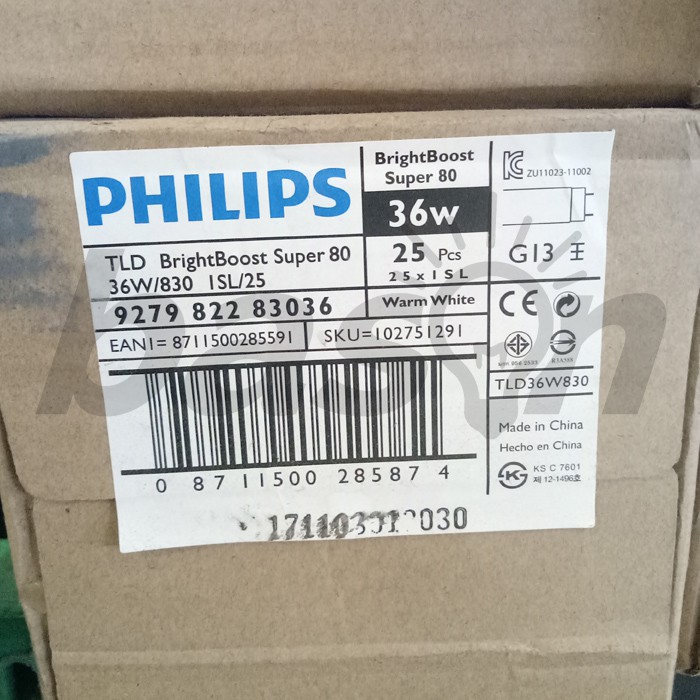 PHILIPS TL-D 36W Super BrightBoost - 120cm - 2700K / 3000K / 4000K / 6500K - KHUSUS OJOL