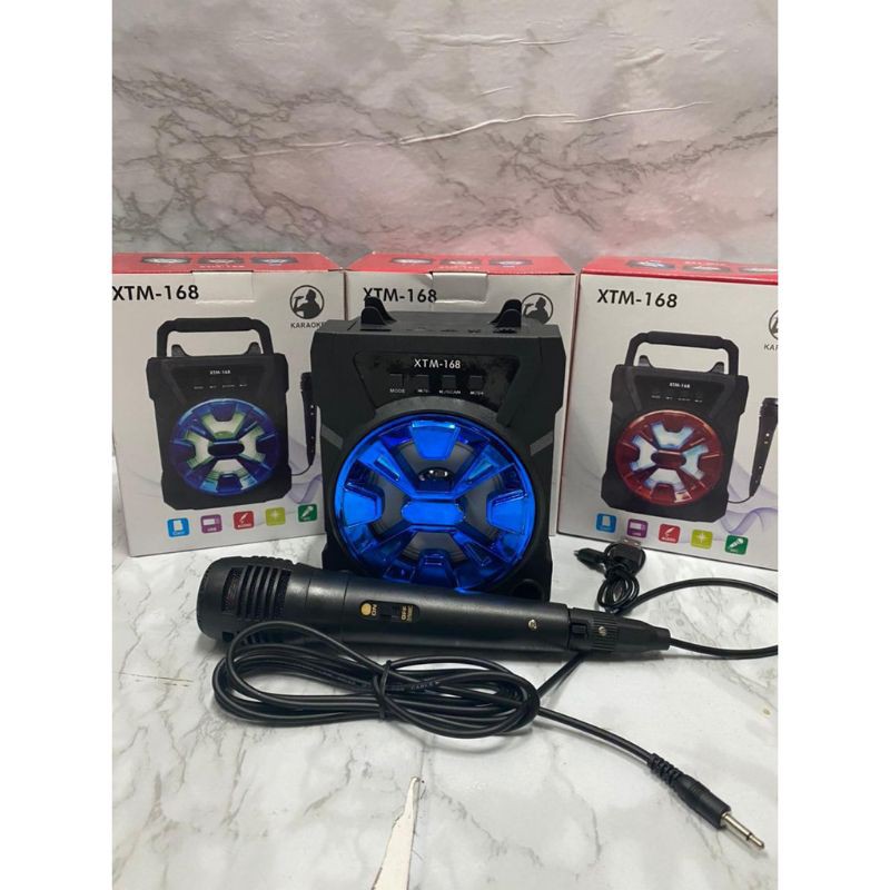 SPEAKER BLUETOOTH TERMURAH XTM-168 PLUS MIC SUARA SUPER BASS