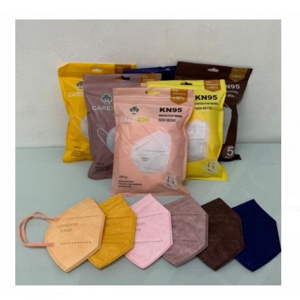 Careion Masker KN95 Premium KN95 isi 10 Pcs 5Ply Tali Sewarna Kemenkes