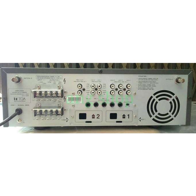 (Khusus gojek) TOA ZA-2128MW TOA ZA2128 MW Mixer Amplifier |100 % Berkualitas