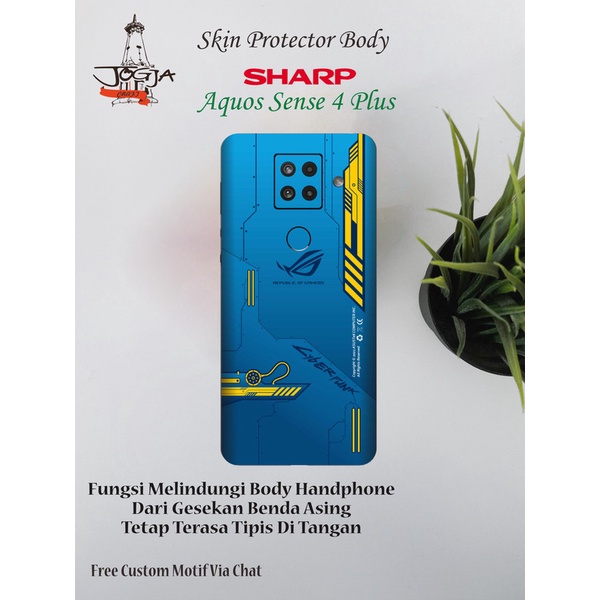 Dapat 2 PCS Garskin HP Sharp Aquos Sense 4 Plus Motif rog - Free Custom Via Chat