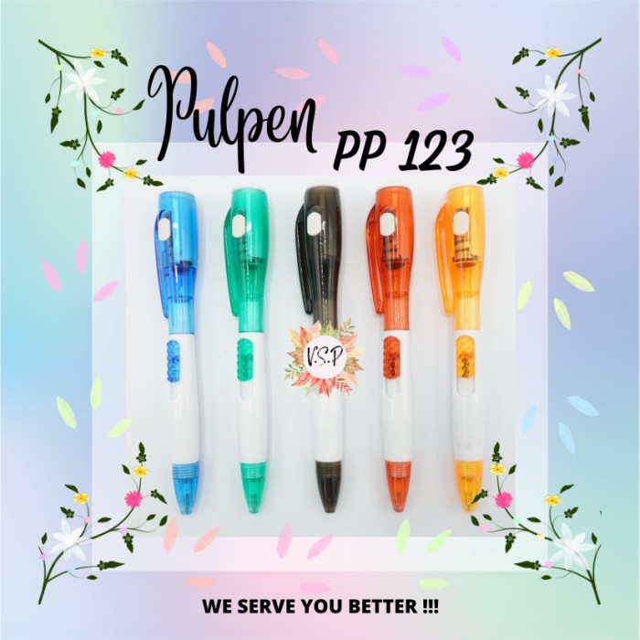 

Pulpen Plastik PP 123 / Souvenir Wedding Seminar kit Murah