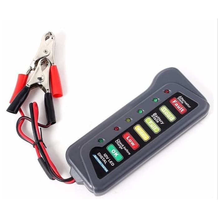 Tirol Tester Uji Aki Baterai Digital 12V 6 LED Type BJ 803