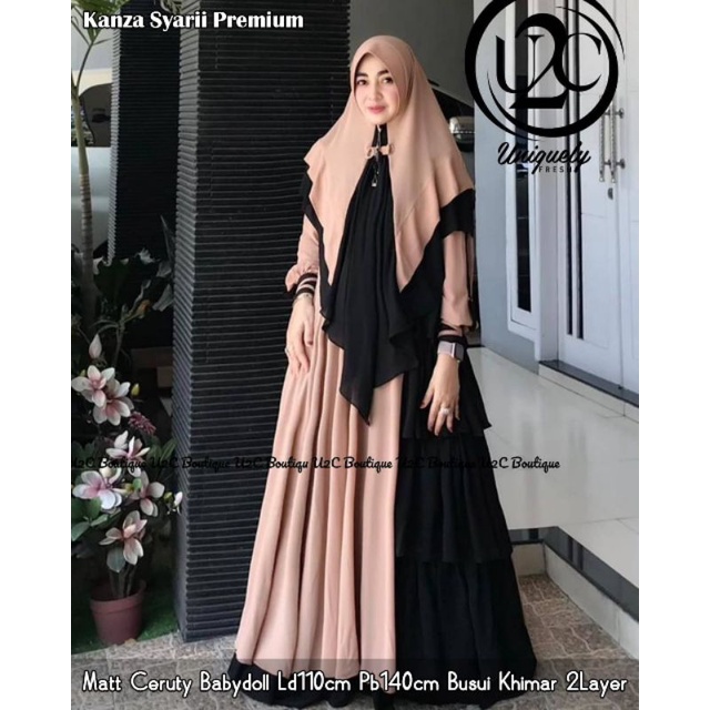 KANZA SYARII PREMIUM/GAMIS SYARI/BAJU GAMIS MUSLIM/BAJU MUSLIM