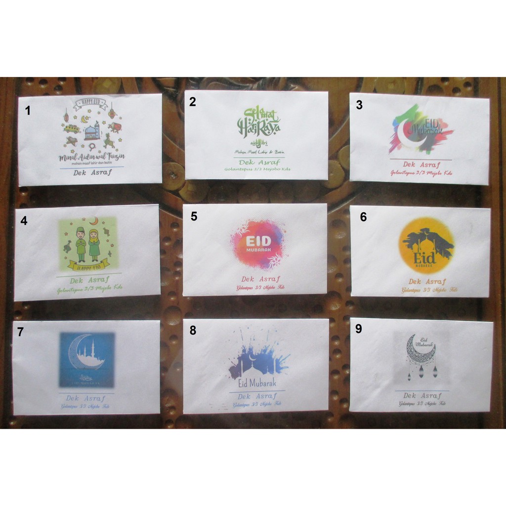 

Amplop lebaran hari raya idul fitri plus nama 50 lbr (f1 - f9)