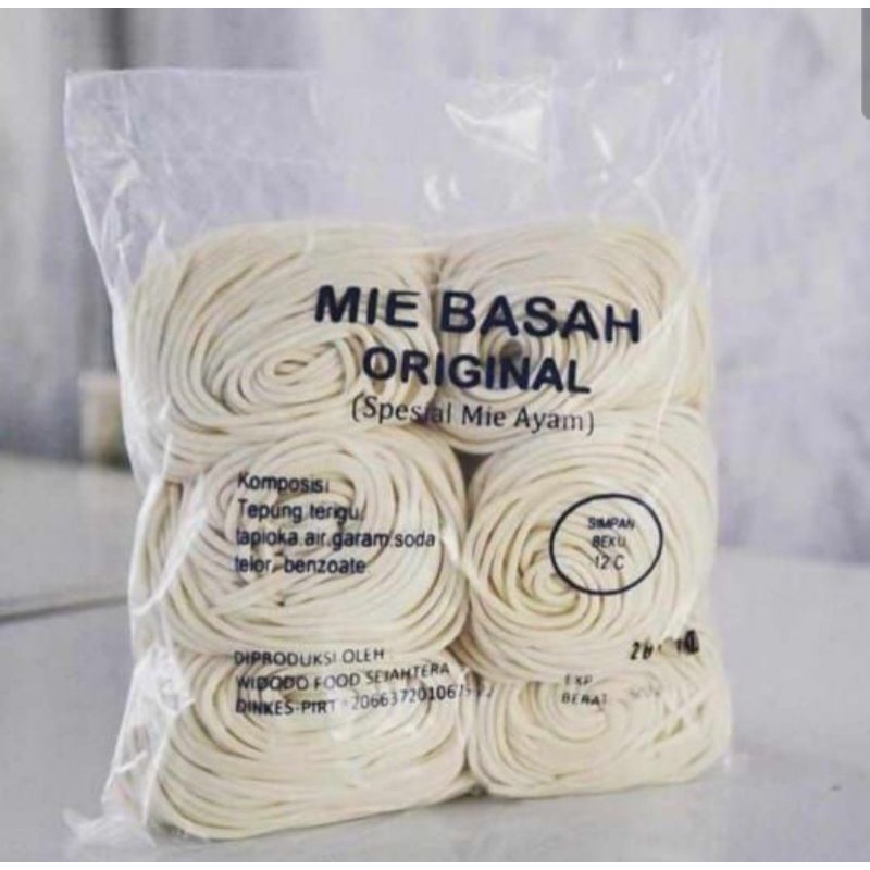 

mie ayam mie basah original 500 gram isi 6 pcs