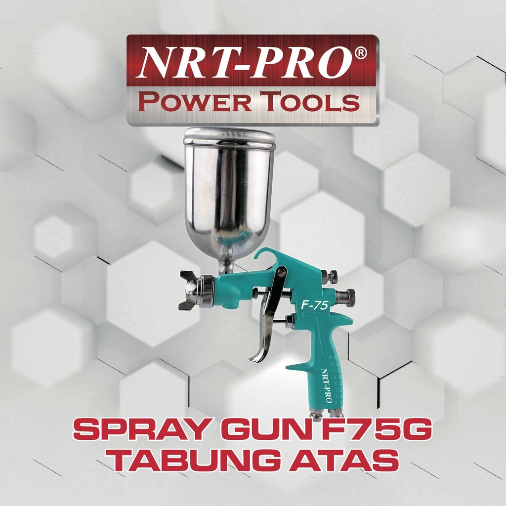 NRT-PRO F75 Spray Gun Tabung Atas Spraygun F75G NRTPRO