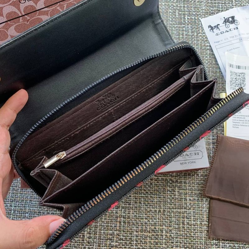 DOMPET PANJANG WANITA COACH HORSE LONG WALLET FREE PAPERBAG FULLSET