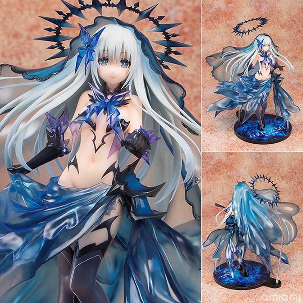 [Elegan] Date A LIVE Chrismas Hadiah Miniatur Koleksi Mainan Model Tobiichi Origami Dekorasi Desktop Hiasan Rumah Buruk Gambar Anime