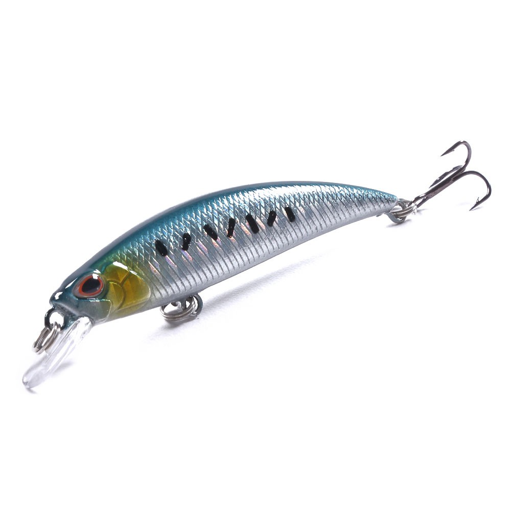 HENGJIA 10Pcs Sinking Minnow Umpan Pancing 8cm/9g Hard Swimbait Fishing Lure Ikan Bait Bass Wobbler Tackle