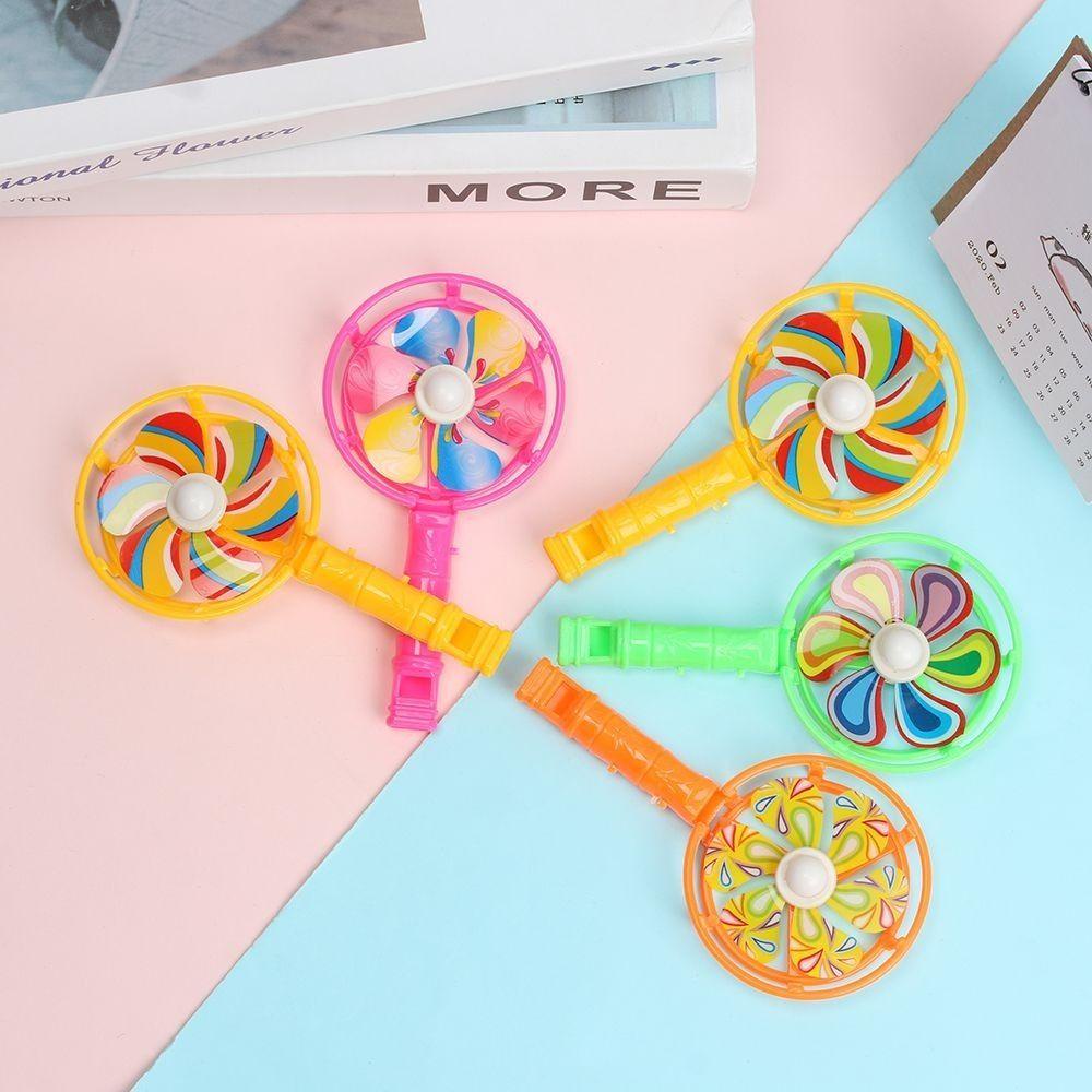 Chookyy 20Pcs Whistle Windmill Novelty Trick Wind Spinner Hadiah Anak Prank Maker