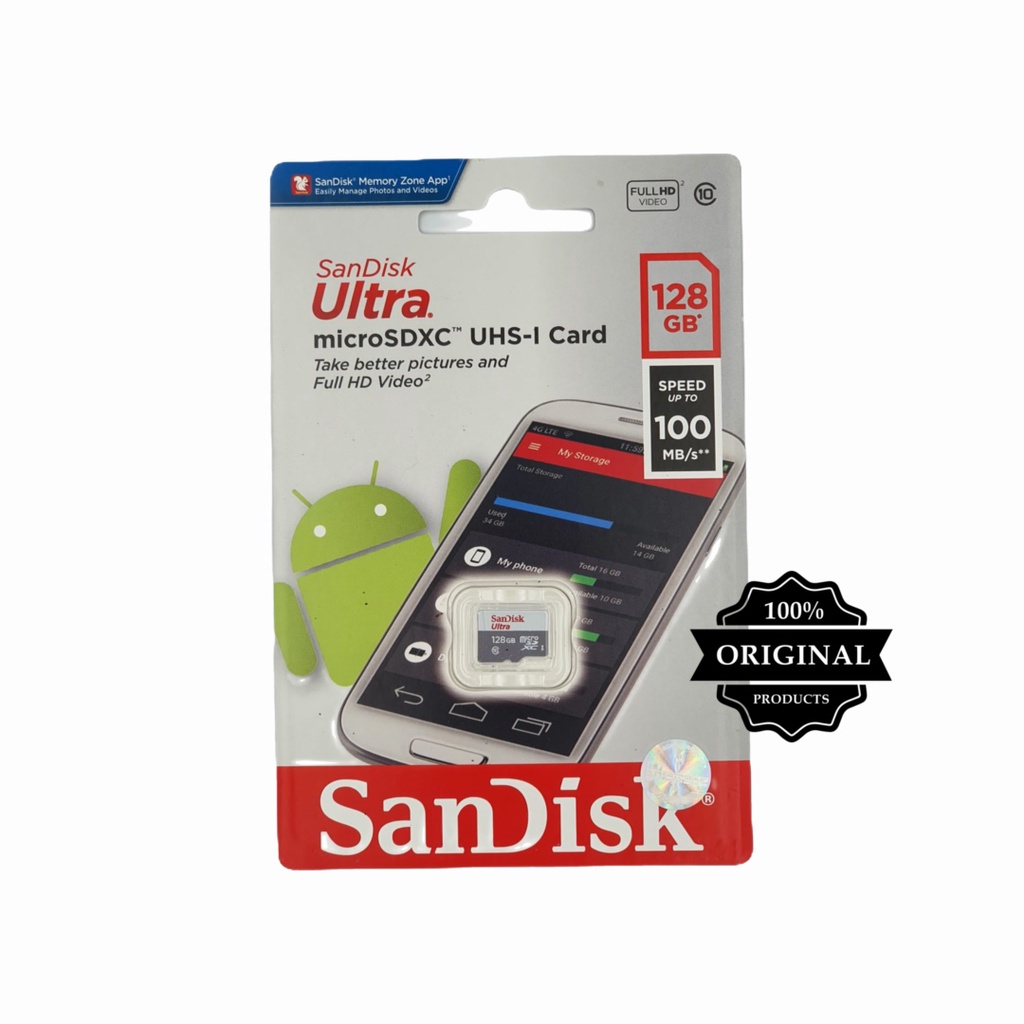 Memory Card/Micro Sd/Sd Card Sandisk Ultra Full HD Video Class 10 Original