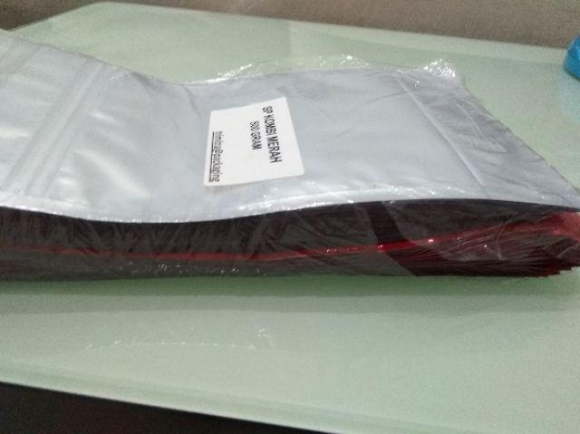 Standing Pouch 500z Plastik Kemasan Alu Foil Merah Red Kombinasi Bening Klip Zipper 500 Gr Kpack