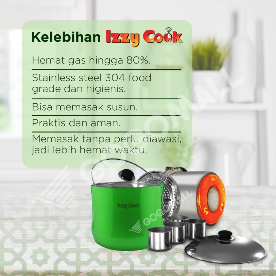 Izzy Cook Memasak Hemat Gas & Listrik Hingga 80%
