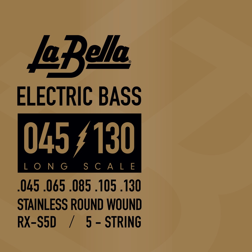 La Bella RX-S5D Stainless Round Wound Bass String 45-130 Senar Bass