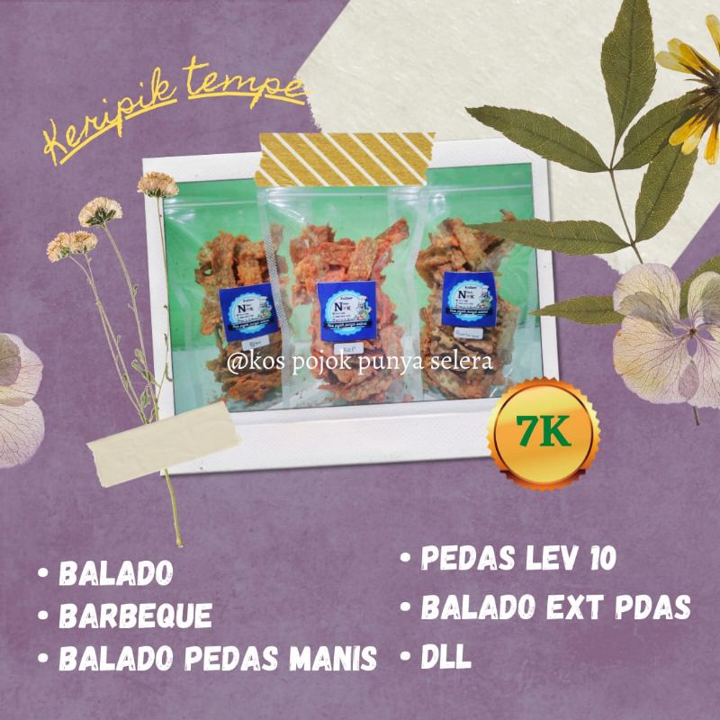 

keripik tempe varian rasa