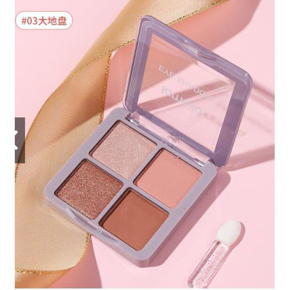 Lameila Eyeshadow 4 Warna Kombinasi Glitter Tahan Lama HK5086