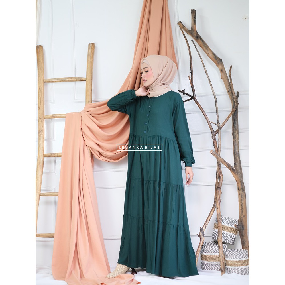 Gamis Katun Rayon Polos atau Homey Dress Polos