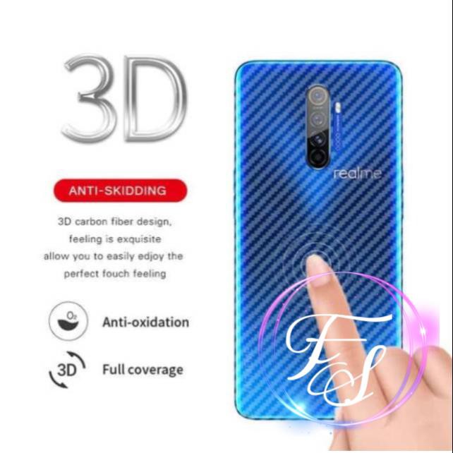 Skin Carbon Transparan Oppo Realme X2 Pro Anti  Gores 