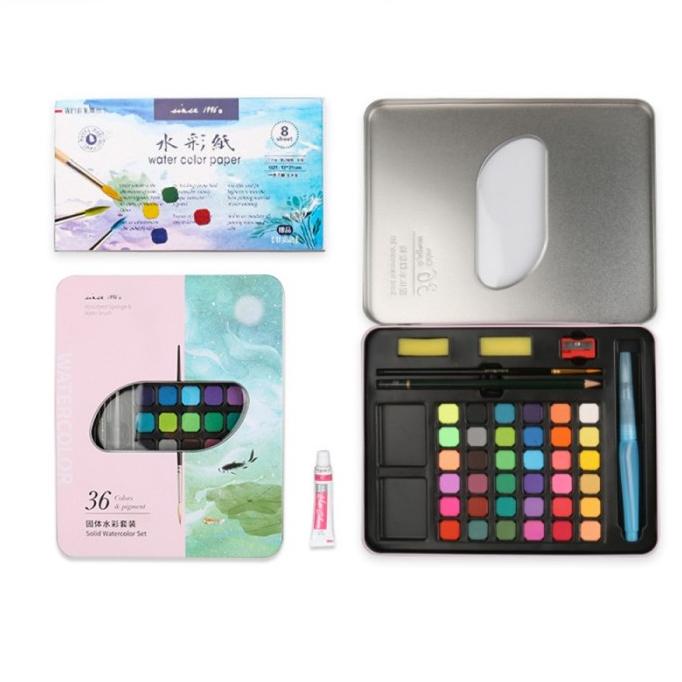 

Water Color Set Isi 36 warna - Alat Cat Air Set (Kuas dan Kertas)