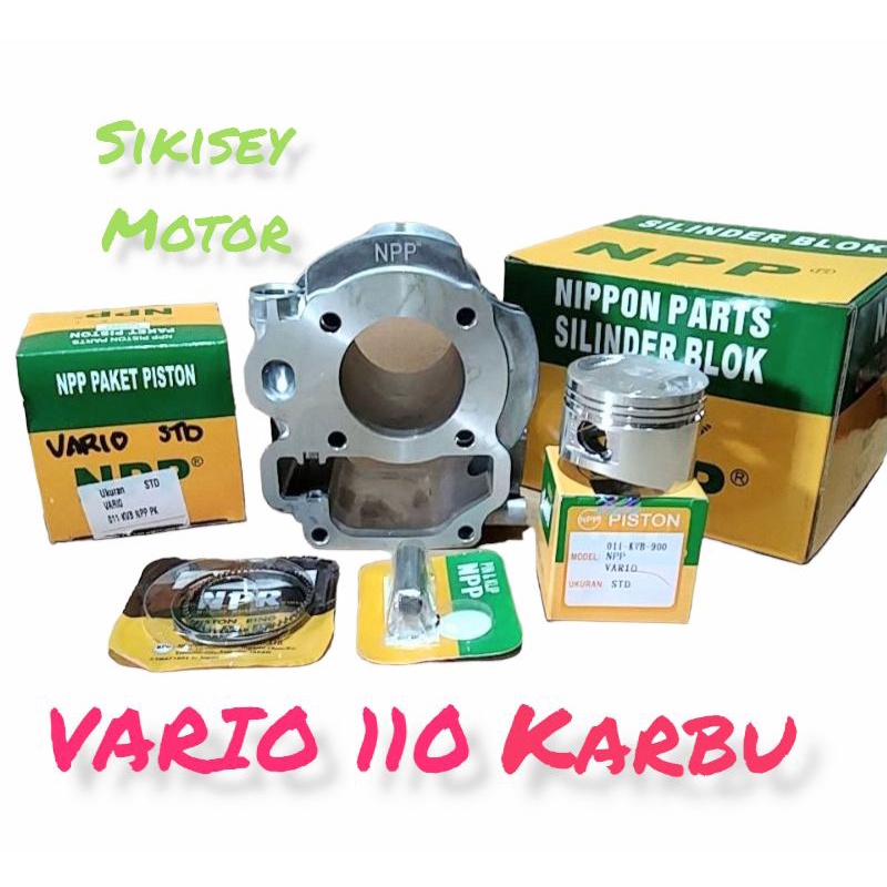 BLOK SEHER VARIO 110 Karbu + Piston Kit Merk NPP.
