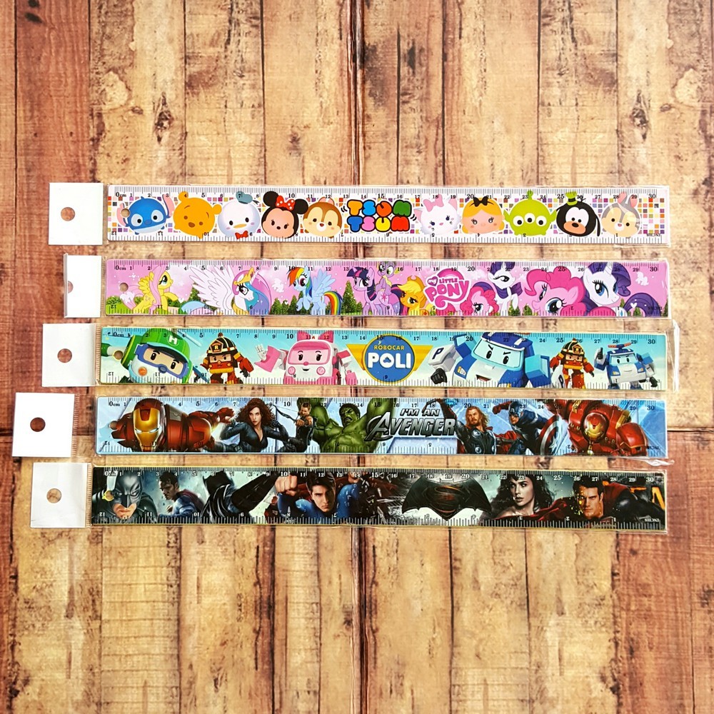 

Penggaris Besi Fancy Motif 30 cm - Fancy Ruler 30cm - Penggaris Besi Character