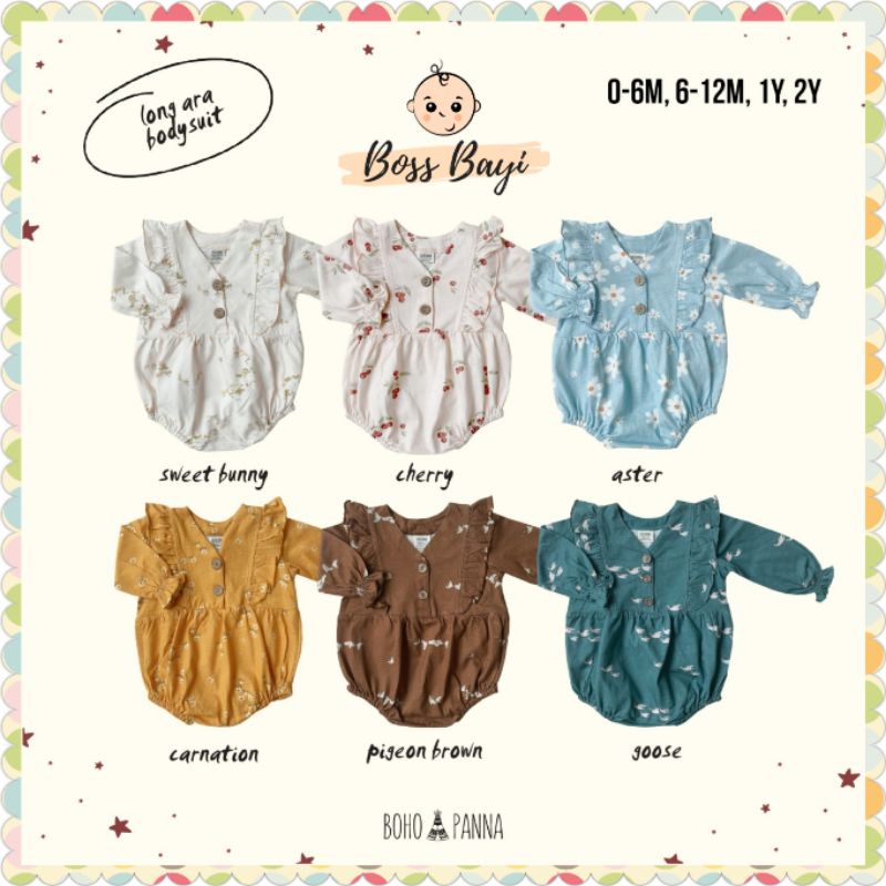 BOHOPANNA - Long Ara Bodysuit - Jumper Lengan Panjang Bayi