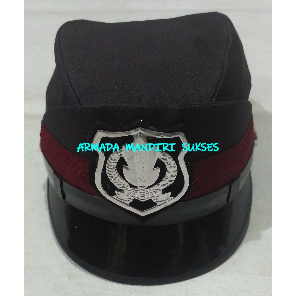 Topi Pet Satpam Wanita Coklat - Topi Pet Secwan Coklat