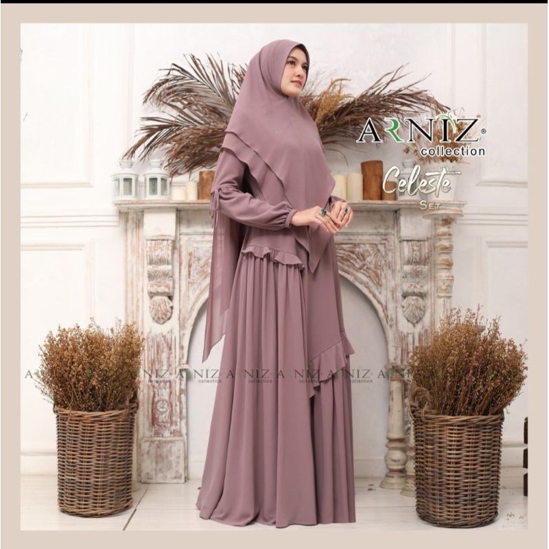 arniz set caleste syari terbaru