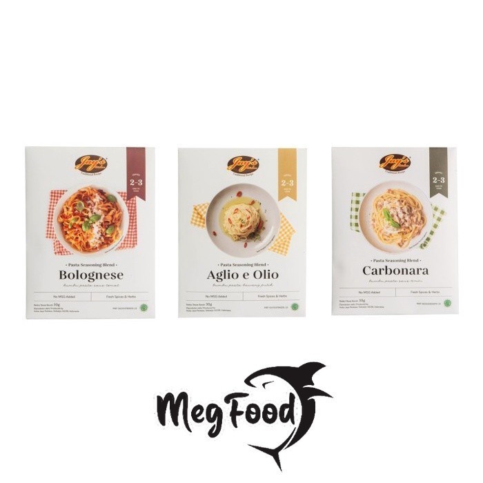 

Jays Pasta Seasoning Bland l Carbonara l Bolognese l Aglio e Olio 30GR