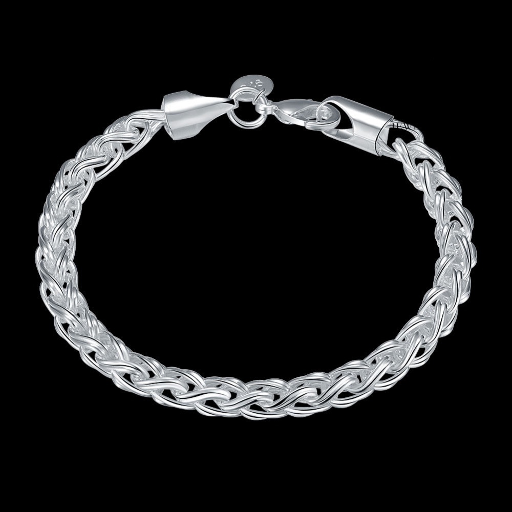 Gelang Bentuk Lentera Bahan Stainless Steel Warna Silver Untuk Wanita