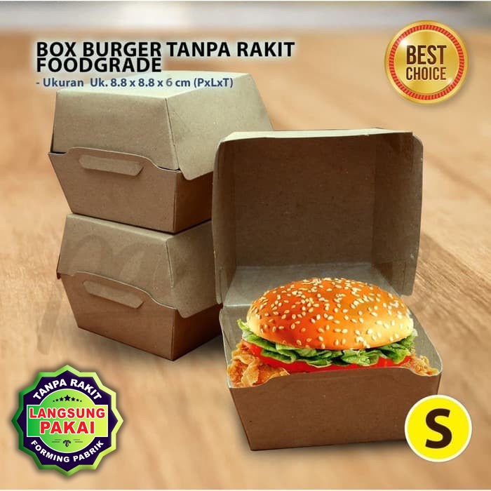 

Kotak Dus Box Burger | KRAFT COKLAT - S - (50 Pcs)