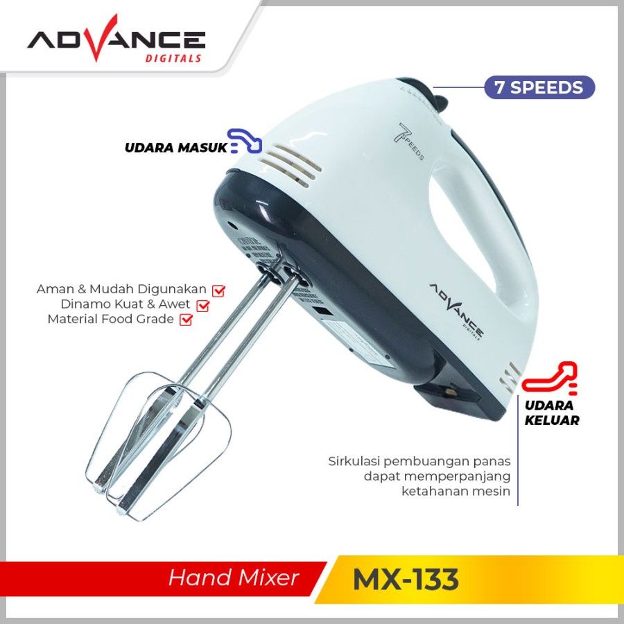 Advance Hand Mixer Roti Kue - MX133