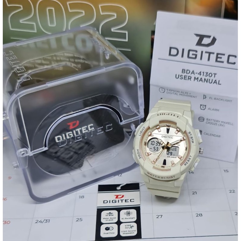 JAM TANGAN WANITA DIGITEC DA 4130 ORIGINAL DIGITEC 4130 RUBBER DA 4130