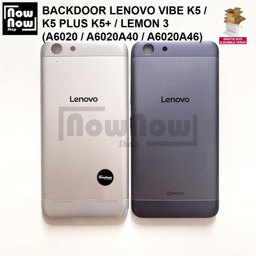 Backdoor Tutup Belakang Baterai Lenovo Vibe K5 Plus K5+ Lemon 3 A6020 A6020a40 A6020a46 Backcover Back Casing Back Cover Back Case A6020a41 A6020l36 A6020l37