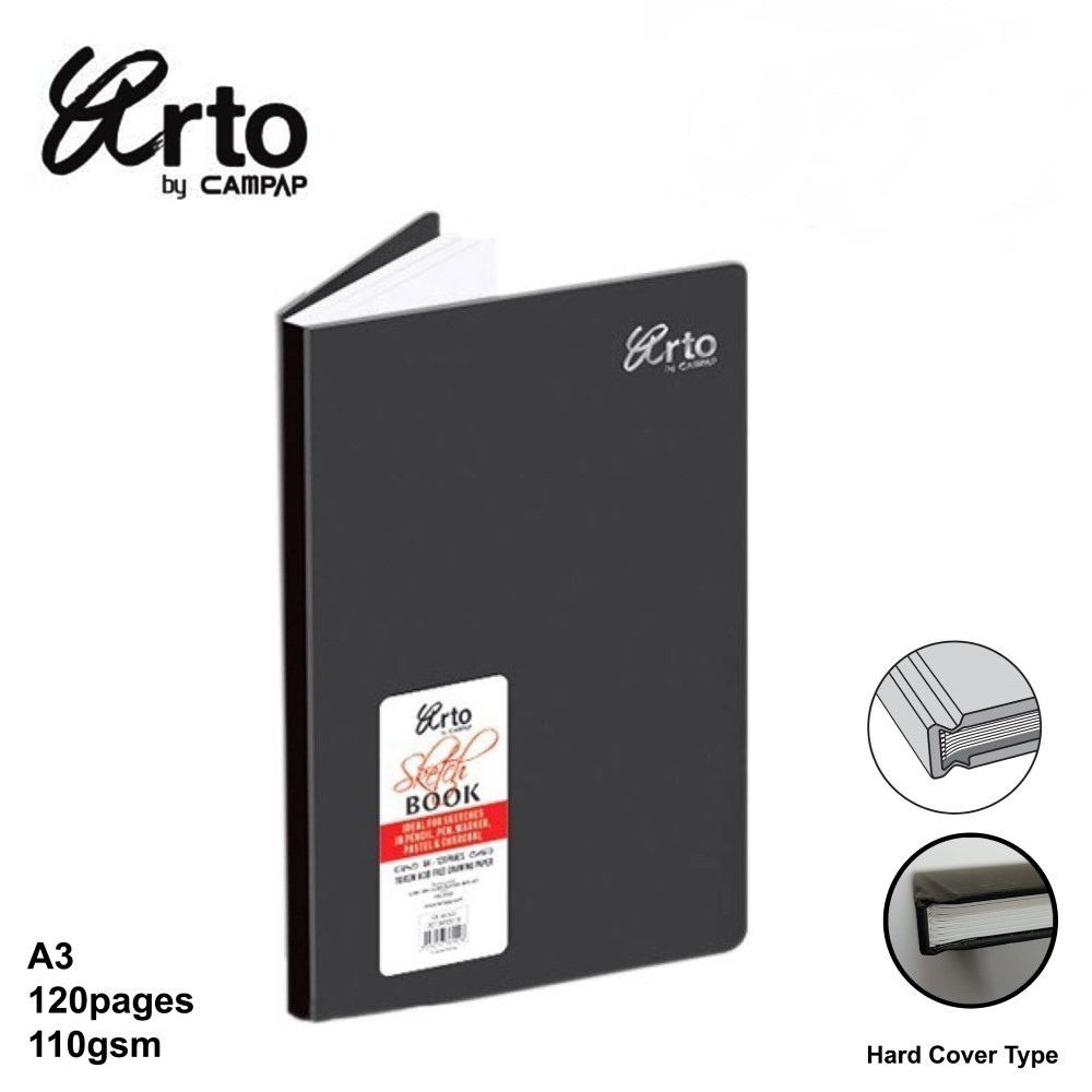 Sketch Book Arto Hard Cover A3