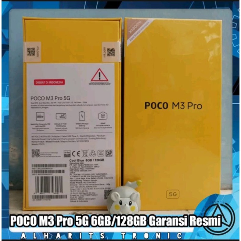 Handphone POCO M3 Pro 5G 6GB RAM 128GB Internal Memory - Garansi Resmi Xiaomi Indo