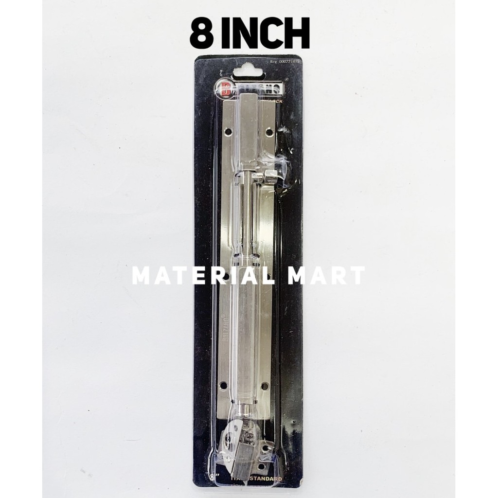 Grendel Slot Pintu Stainless 8 Inch | Selot Kunci Pintu 12 Inch Murah | Material Mart