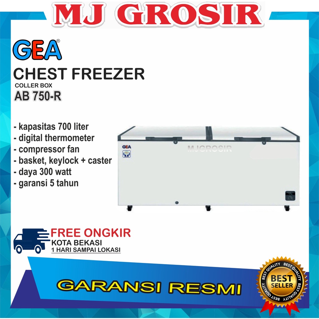 GEA AB 750 R CHEST FREEZER BOX AB750R 700L LEMARI PEMBEKU 700 LITER BY GEA