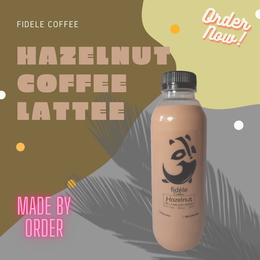 

HAZELNUT COFFEE LATTE Fidele 500ml & 1Liter