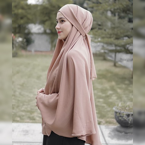 French Khimar Lesty Kejora Jilbab Instan Turki Niqob Cadar Tali Jersey