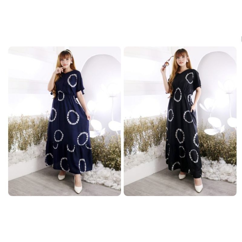 JOSJOLI_STORE/Dress Rayon Kekinian/Dress Cantik Wanita Dewasa LD 130CM