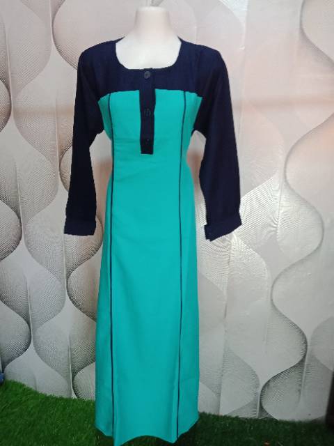 Gamis mos crepe/ baju panjang wanita /gamis polos