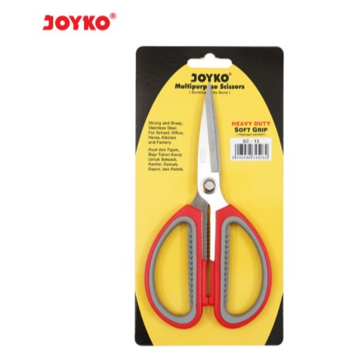 

GUNTING JOYKO SC-13 / Heavy Duty Scissors Kain Karton Kulit Tebal Joyko SC-13