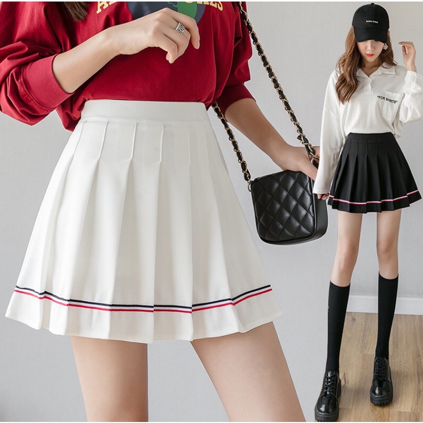 【Blossom】Korean Pleated Tennis Skirt / Rok Lipit  Lisa Blackpink 2130