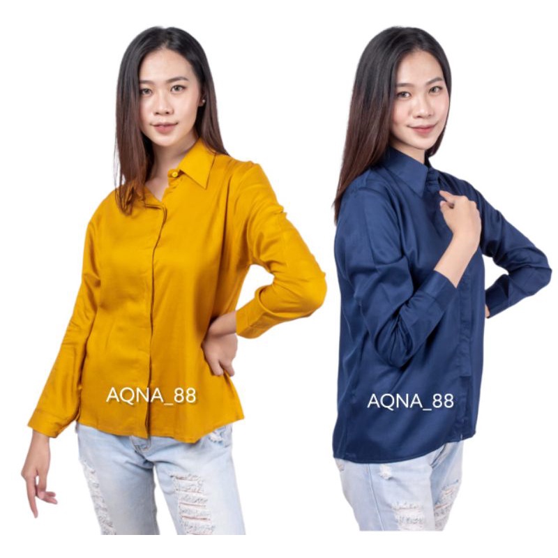 Atasan Kemeja Wanita | Baju Atasan Kemeja Wanita | Atasan Kemeja Putih