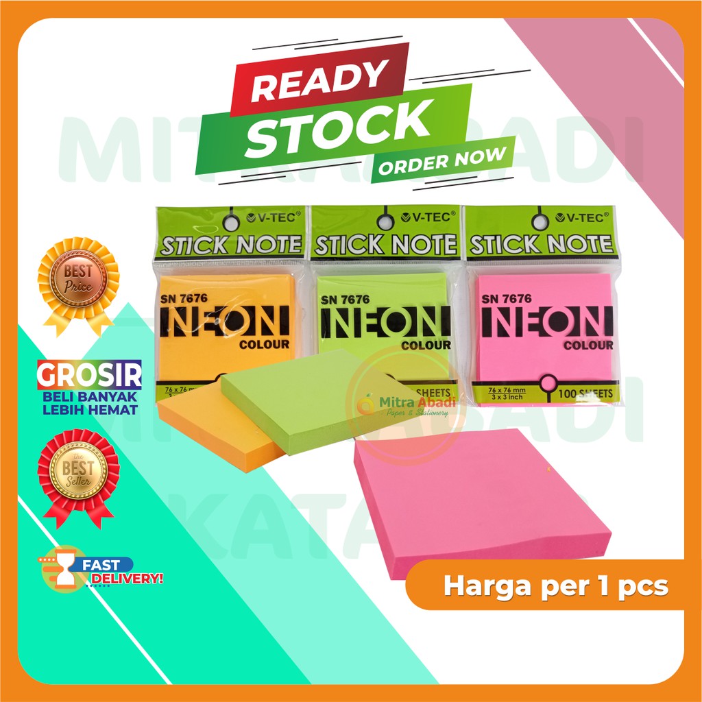 

STICK NOTE VTEC SN 7676 WARNA WARNI